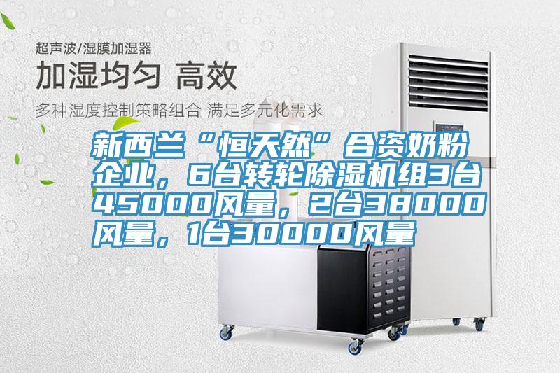 新西蘭“恒天然”合資奶粉企業(yè)，6臺轉(zhuǎn)輪除濕機(jī)組3臺45000風(fēng)量，2臺38000風(fēng)量，1臺30000風(fēng)量