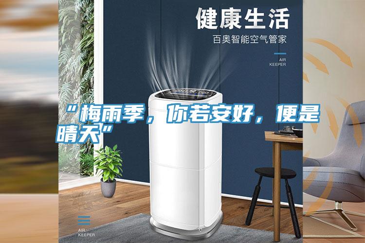 “梅雨季，你若安好，便是晴天”