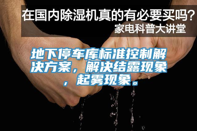 地下停車庫標(biāo)準(zhǔn)控制解決方案，解決結(jié)露現(xiàn)象，起霧現(xiàn)象。