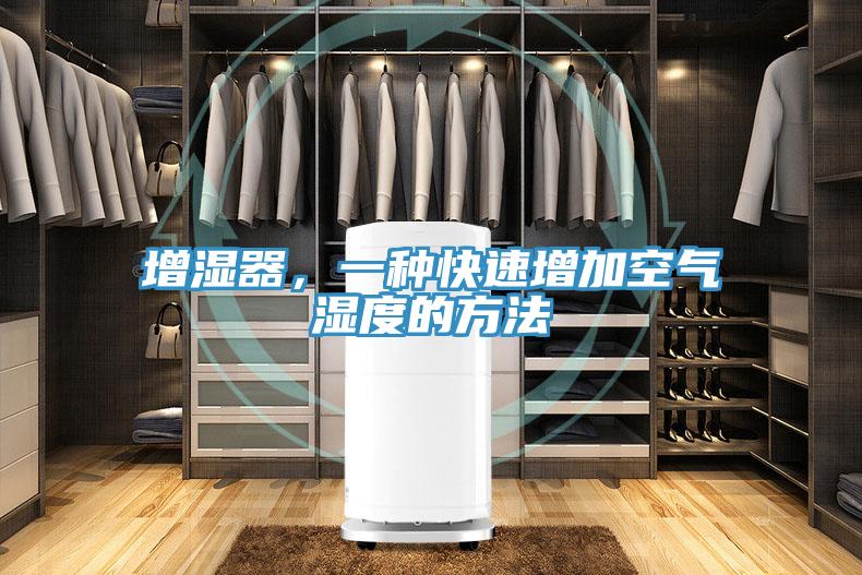 增濕器，一種快速增加空氣濕度的方法