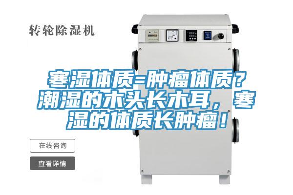 寒濕體質(zhì)=腫瘤體質(zhì)？潮濕的木頭長(zhǎng)木耳，寒濕的體質(zhì)長(zhǎng)腫瘤！