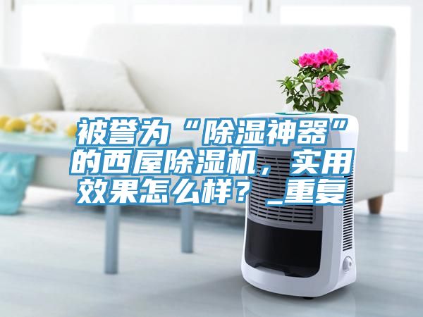 被譽為“除濕神器”的西屋除濕機，實用效果怎么樣？_重復