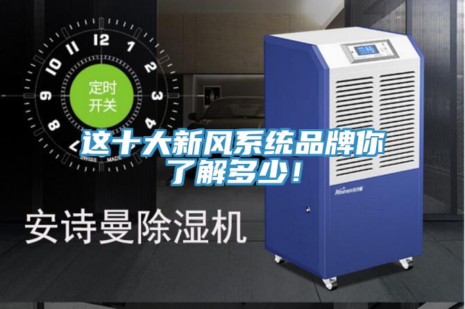 這十大新風系統(tǒng)品牌你了解多少！