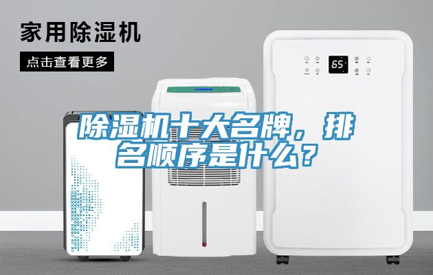 除濕機(jī)十大名牌，排名順序是什么？