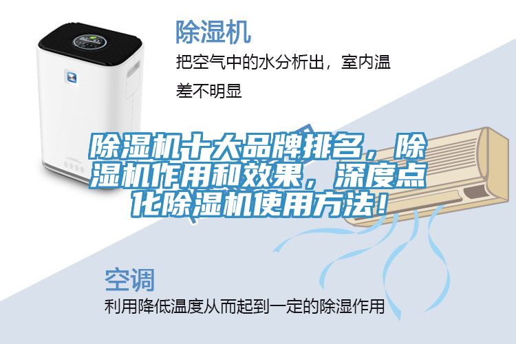 除濕機(jī)十大品牌排名，除濕機(jī)作用和效果，深度點(diǎn)化除濕機(jī)使用方法！