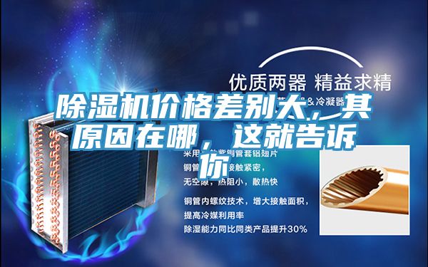 除濕機價格差別大，其原因在哪，這就告訴你