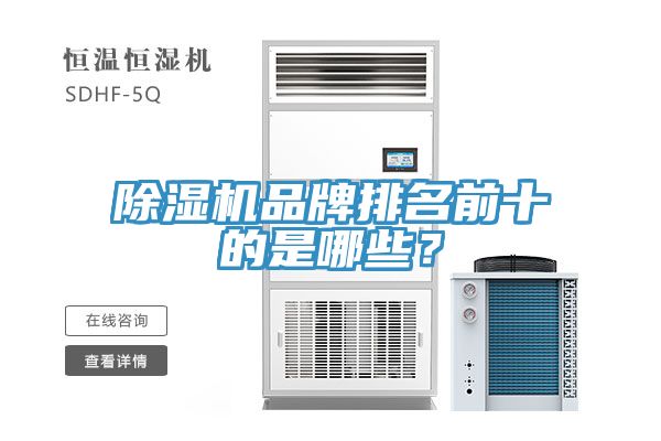 除濕機品牌排名前十的是哪些？