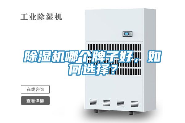 除濕機哪個牌子好，如何選擇？