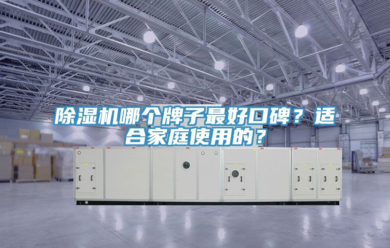 除濕機哪個牌子最好口碑？適合家庭使用的？