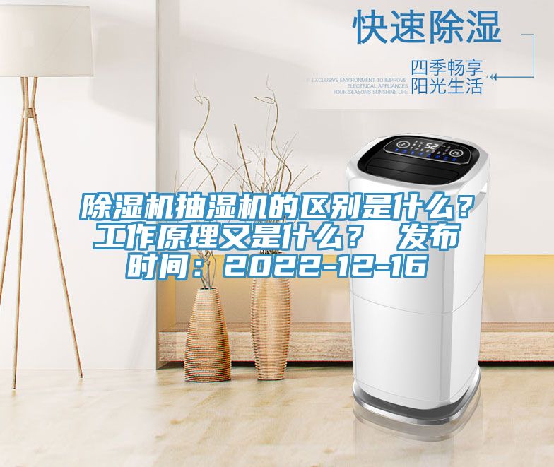 除濕機抽濕機的區(qū)別是什么？工作原理又是什么？ 發(fā)布時間：2022-12-16