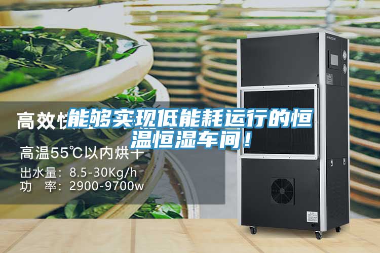 能夠?qū)崿F(xiàn)低能耗運行的恒溫恒濕車間！