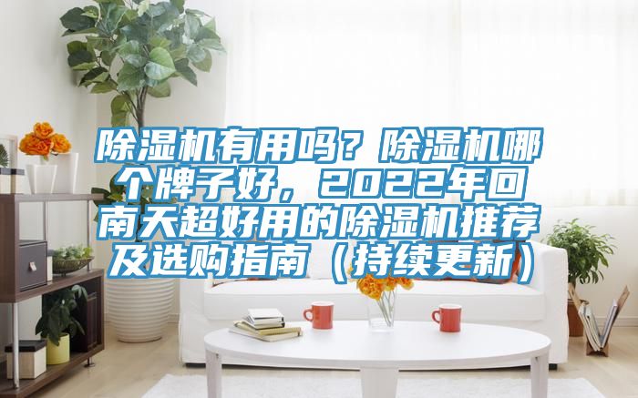 除濕機(jī)有用嗎？除濕機(jī)哪個(gè)牌子好，2022年回南天超好用的除濕機(jī)推薦及選購(gòu)指南（持續(xù)更新）