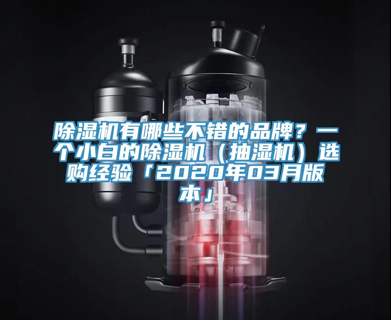 除濕機(jī)有哪些不錯(cuò)的品牌？一個(gè)小白的除濕機(jī)（抽濕機(jī)）選購經(jīng)驗(yàn)「2020年03月版本」